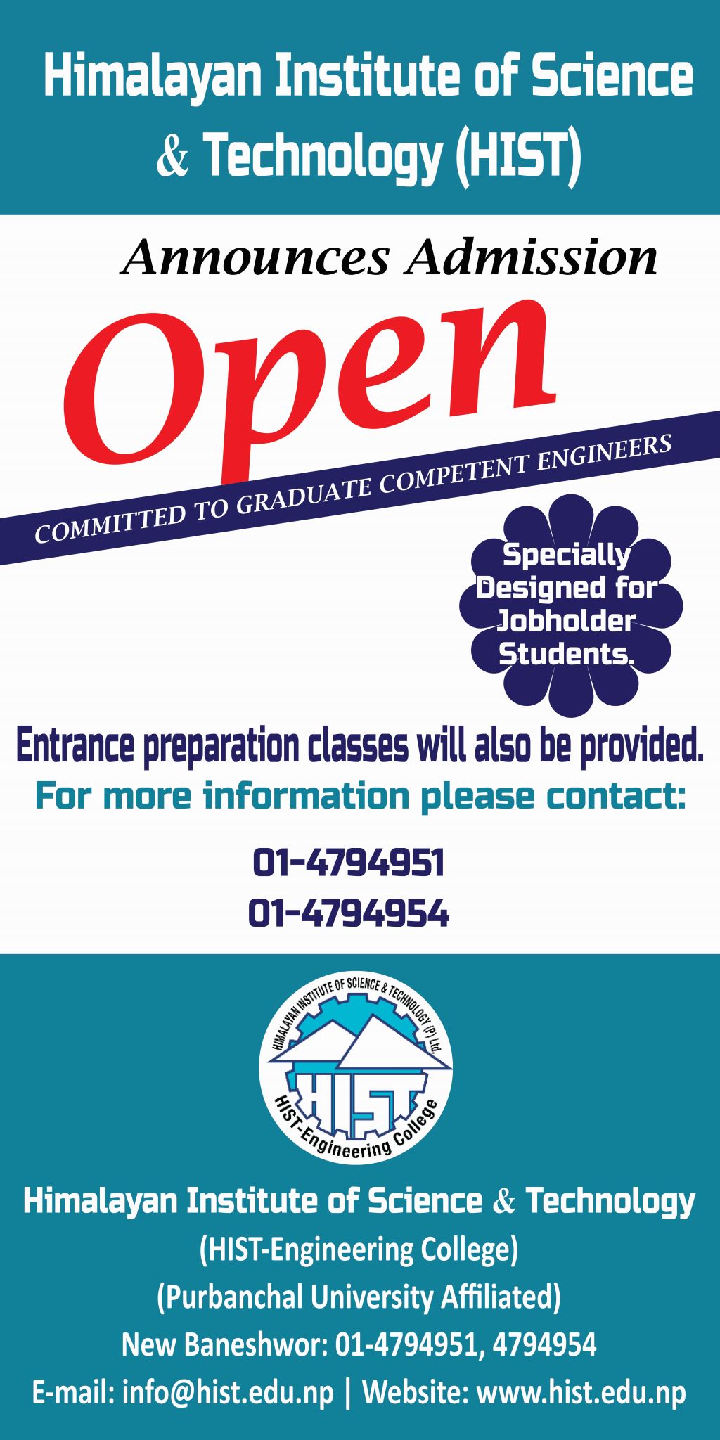 New Admission Session Start